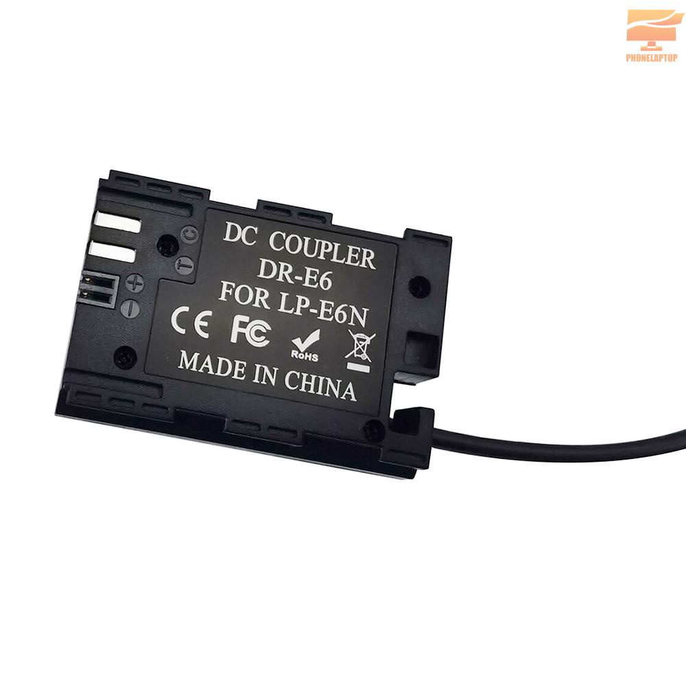 Andoer ACK-E6 AC Power Supply LP-E6 LP-E6N DC Coupler Dummy Battery Adapter Camera Charger Compatible with Canon EOS 5DS 5DS R 5D Mark II III IV 60D 60Da 6D 70D 7D 7D Mark II 80D DSLR