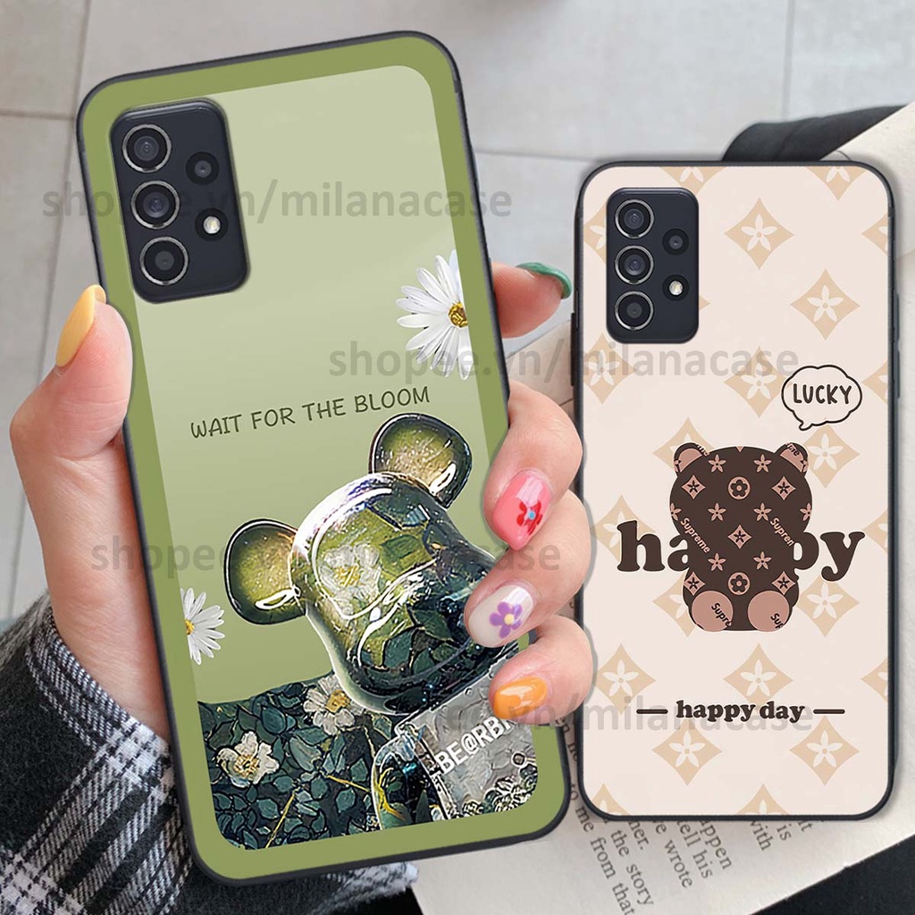 Ốp Samsung A32 / A52 / A72 gấu be@rBrick gấu Teddy Kaws siêu đẹp, phong cách, cá tính