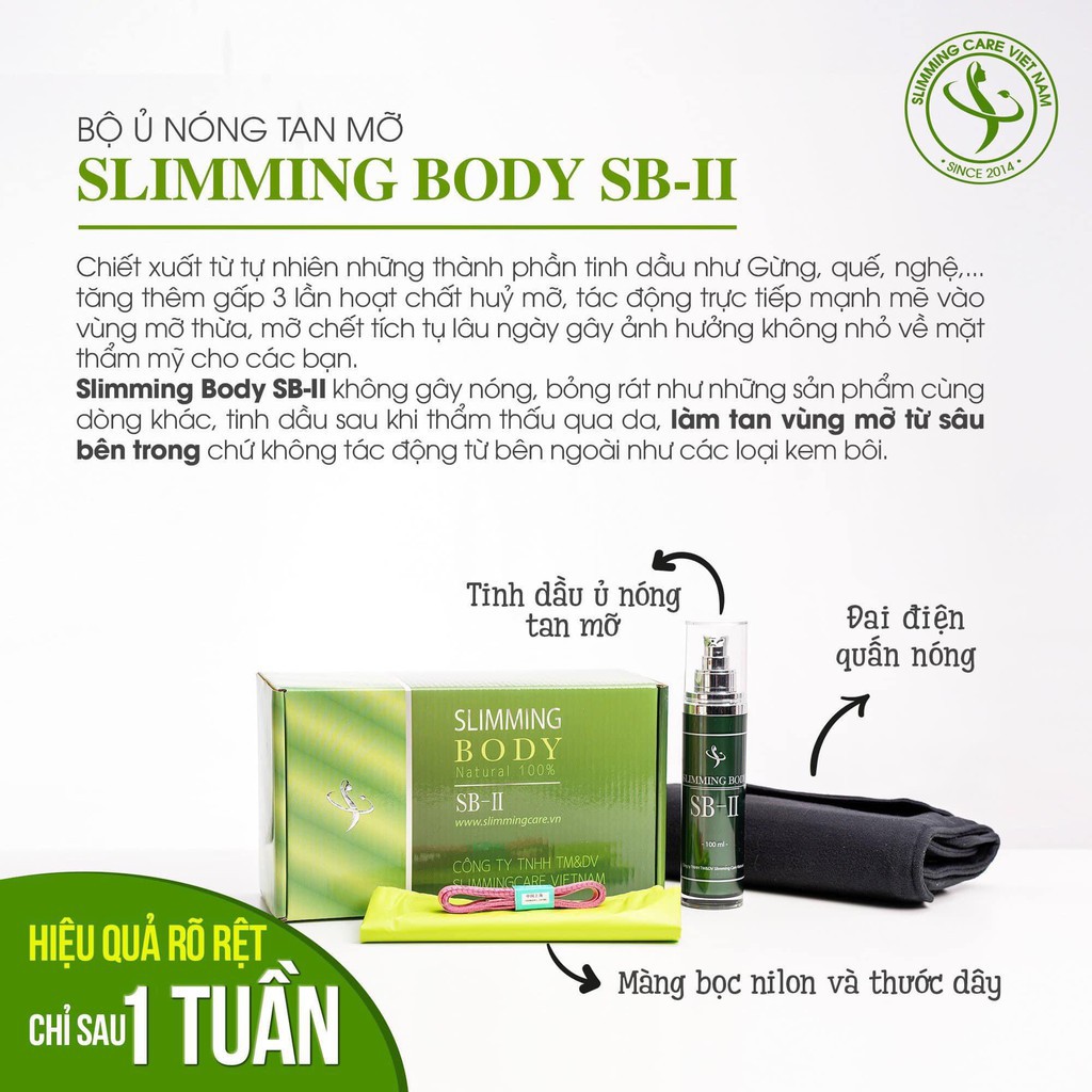 Bộ quấn nóng Slimming body giảm mỡ bụng tại nhà
