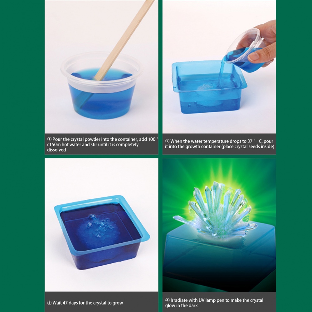 Bộ đồ chơi slime thí nghiệm khoa học với 3 hình động vật phát sáng trong bóng tối