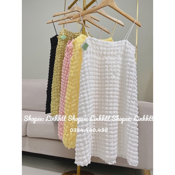 VÁY 2 DÂY XỐP BABYDOLL ULZZANG