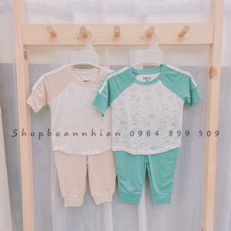 Bộ tay lỡ quần dài hrnee size 6-9m