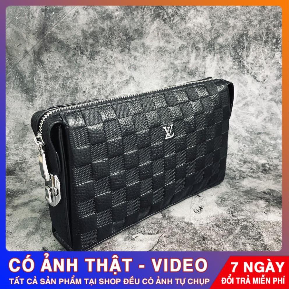 Ví Cầm Tay Nam Da Thật.Clutch Nam khoá số Hàng Cao Cấp