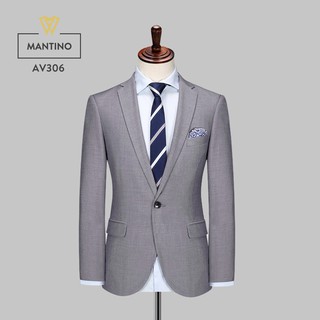 Áo Vest Nam Màu Ghi vải Tuýt si Cao Cấp MANTINO - AV306