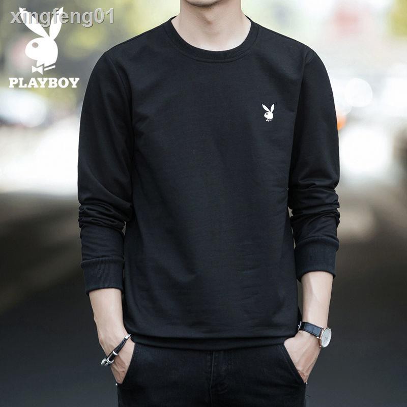 Playboy Áo Sweater Cổ Tròn Giả Nhiều Lớp Thiết Kế Trẻ Trung Cho Nam