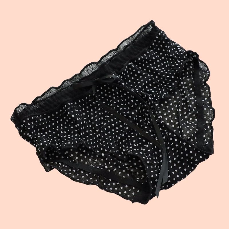 Quần Lót Nữ Cotton Thắc Nơ Nâng Mông SU Official, Quần Xì Viền Thun Họa Tiết Gợi Cảm 480