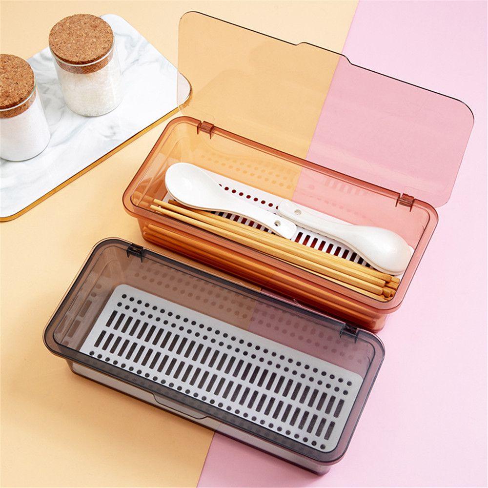 Hộp Đựng Muỗng Đũa Ráo Nước Tiện Dụng