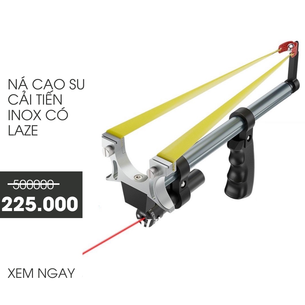 Ná Cao Su Cao Cấp Giá Rẻ Cải Tiến Inox Có Laze - Tặng Kèm Thun Cao Su