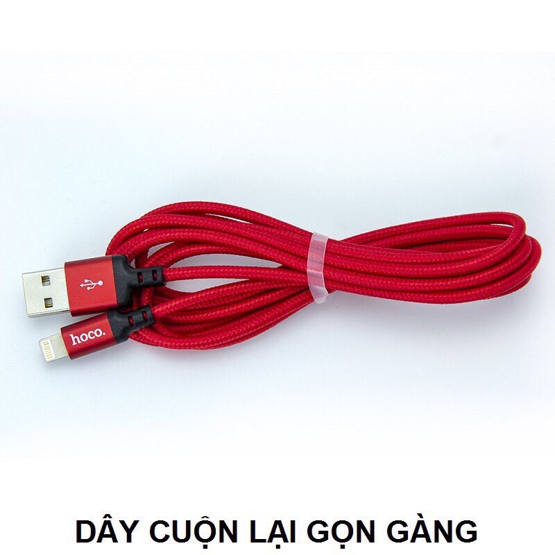 Cáp sạc Hoco X14 siêu bền chân Lightning, Micro USB, Type C dài 1m, 2m