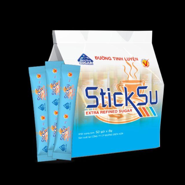 Combo 6 Túi Đường Biên Hoà Đường Sticksu 6g (Túi 50 Que)