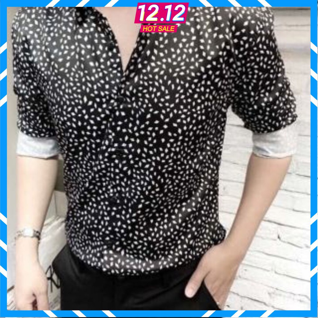 LQ Fashion - Áo sơ mi Nam dày tay với chất lụa kate mịn mát, in hoạ tiết 3D ngôi sao đầy cuốn hút - Hot trend | BigBuy360 - bigbuy360.vn