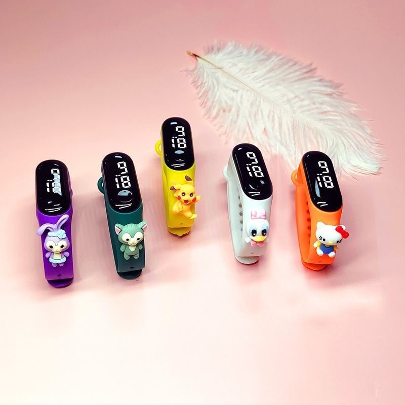 Đồng Hồ Đeo Tay 150mah Chống Nước Hình Hoạt Hình Đáng Yêu Cho Trẻ Em