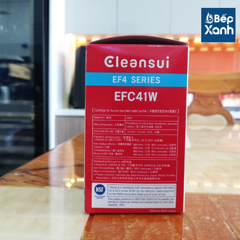 Bộ Lõi Lọc Thay Thế Cleansui EFC41W (2 Lõi ) - Dành Cho Thiết Bị Cleansui EF401 - Hàng Chính Hãng