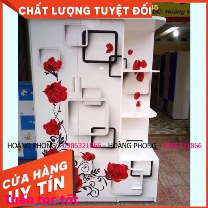 Tủ quần áo in 3D đẹp TPHCM - Tủ nhựa đài loan cao cấp - (1m22 x 1m85) - Miễn phí vận chuyển Bảo hành 2 năm tận nơi