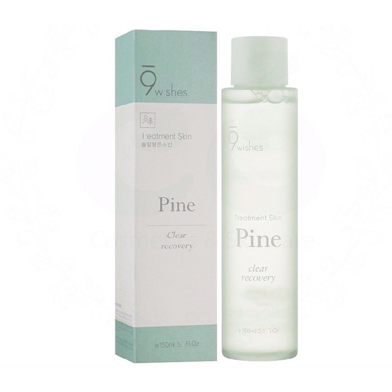Nước Hoa Hồng Cân Bắng, Làm Sạch, Thu Nhỏ Lỗ Chân Lông 9 Wishes Pine Treatment Skin 150ml