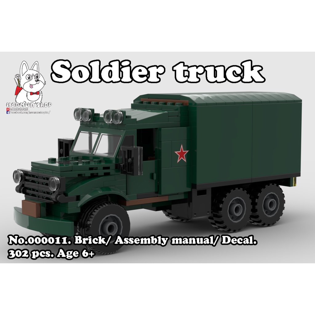 Hàng việt nam thiết kế - Mua lẻ rẻ hơn tại kuken_shop - No.000011.Xe tải chở lính.