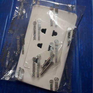 Mặt 1, 2,3 ổ cắm 2 chấu s18a sino - vanlock