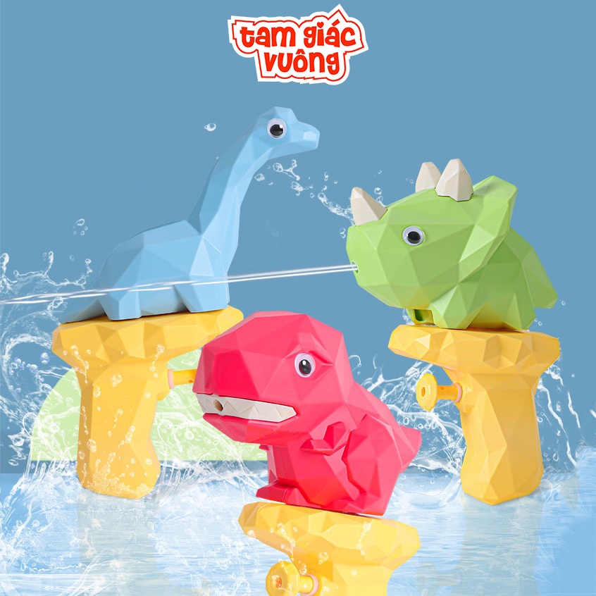 Súng Bắn Nước Đồ Chơi Cho Bé Hình Khủng Long Dễ Thương Súng Phun Nước Cho Trẻ Nhiều Màu Sắc