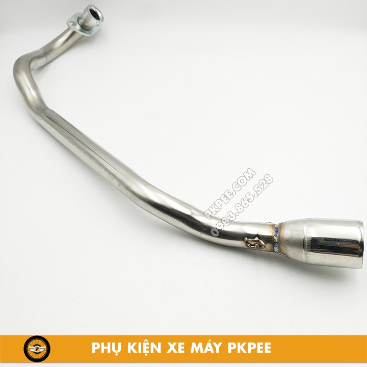 Cổ Pô Lon Tăng Inox Gắn Raider Xăng Cơ, Raider 150 Fi, Satria 150 Fi