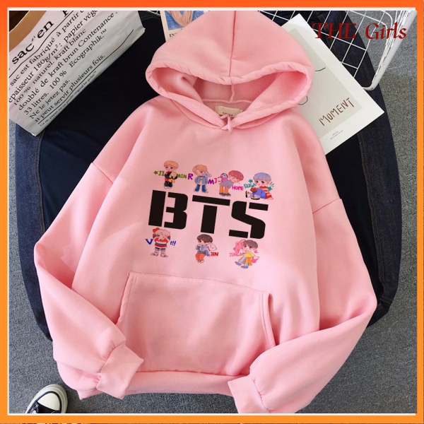 Áo Hoodie Bts Jin Jimin Suga Love Yourself Chui Đầu Rap-4