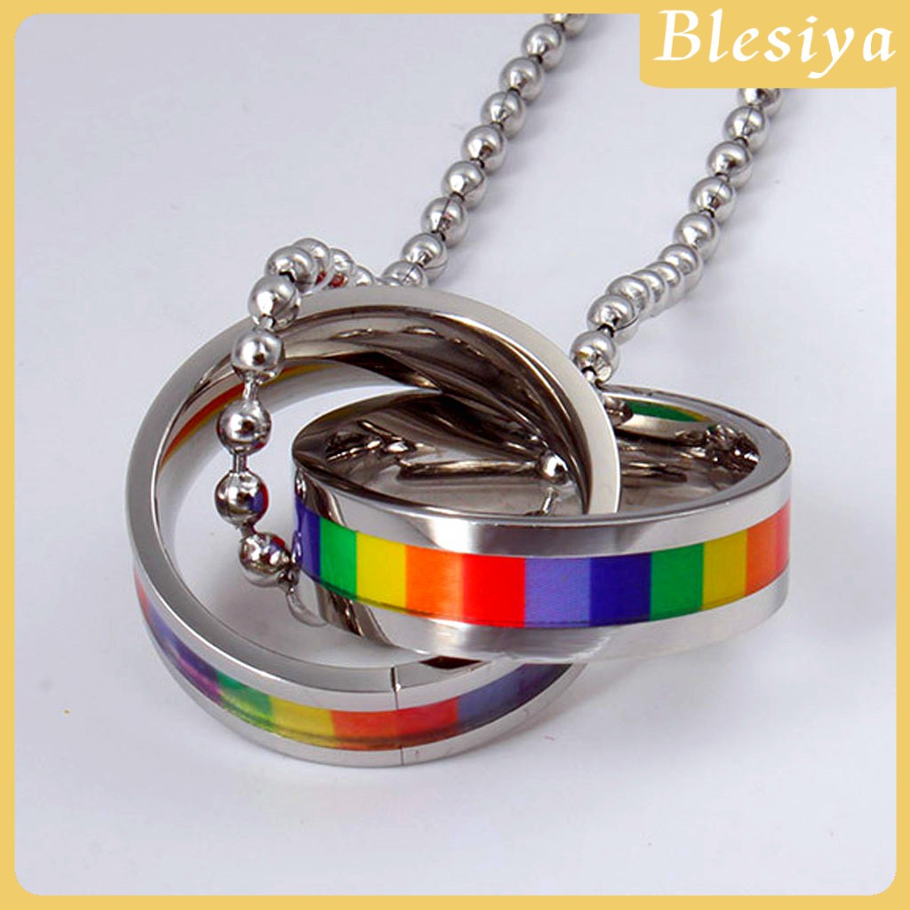 Vòng cổ Mặt Nhẫn Cầu Vồng LGBT