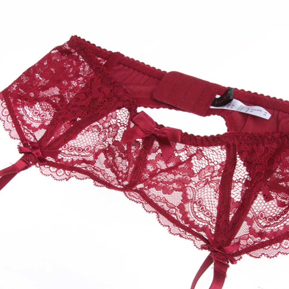 Đai quần lót VARSBABY N054 phối ren màu đen/ đỏ rượu vang/ tím quyến rũ thời trang cho nữ