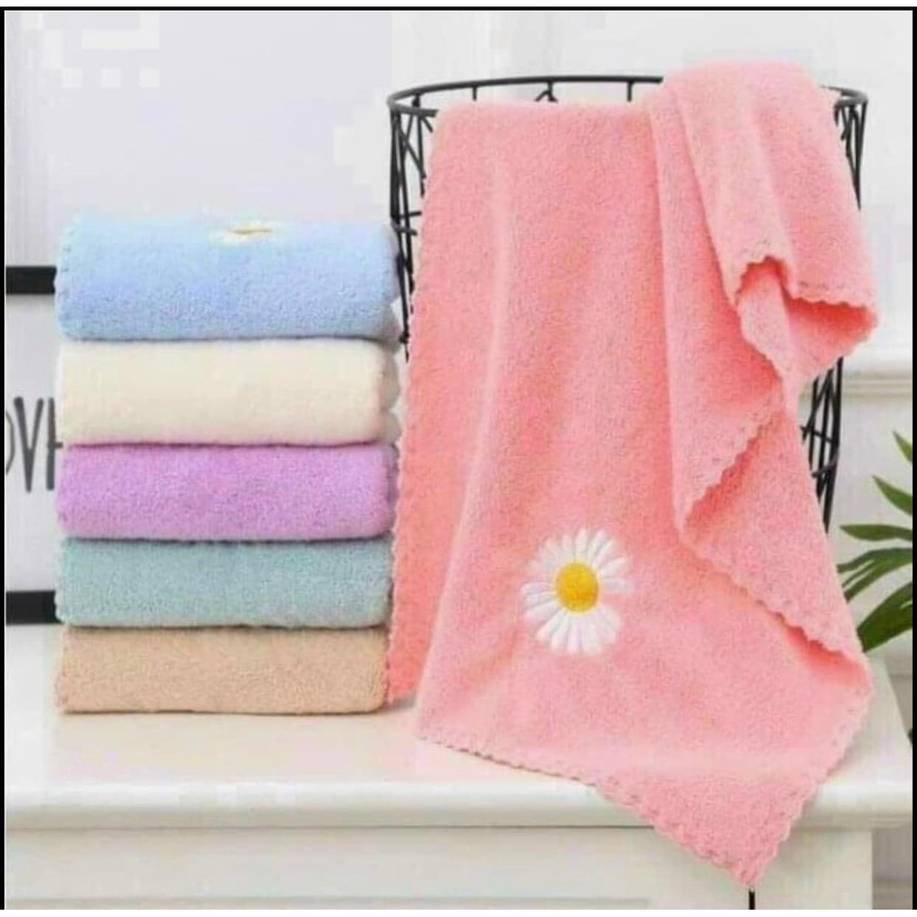 🌸SET 5 KHĂN MẶT HOA CÚC XUẤT HÀN