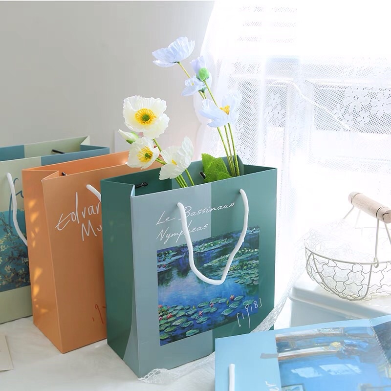 Túi đựng quà tặng, quà sinh nhật hoạ tiết tranh nghệ thuật Van Gogh