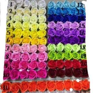 Hộp hoa sáp 3 lớp 50 bông.