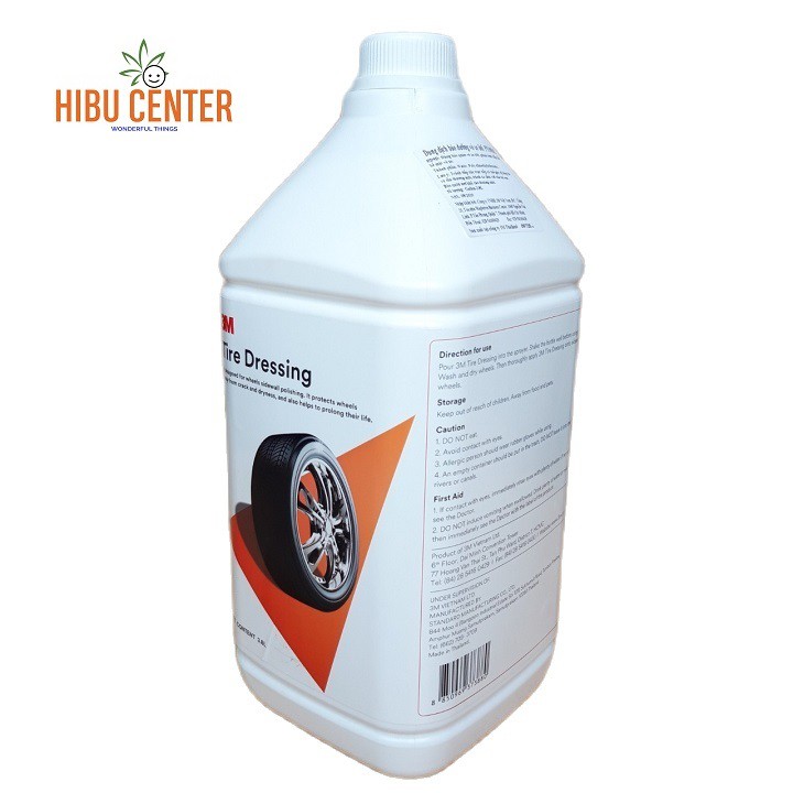 Dung Dịch Bảo Dưỡng Vỏ Xe Ô Tô 3M PN39042 3.8L Chính Hãng