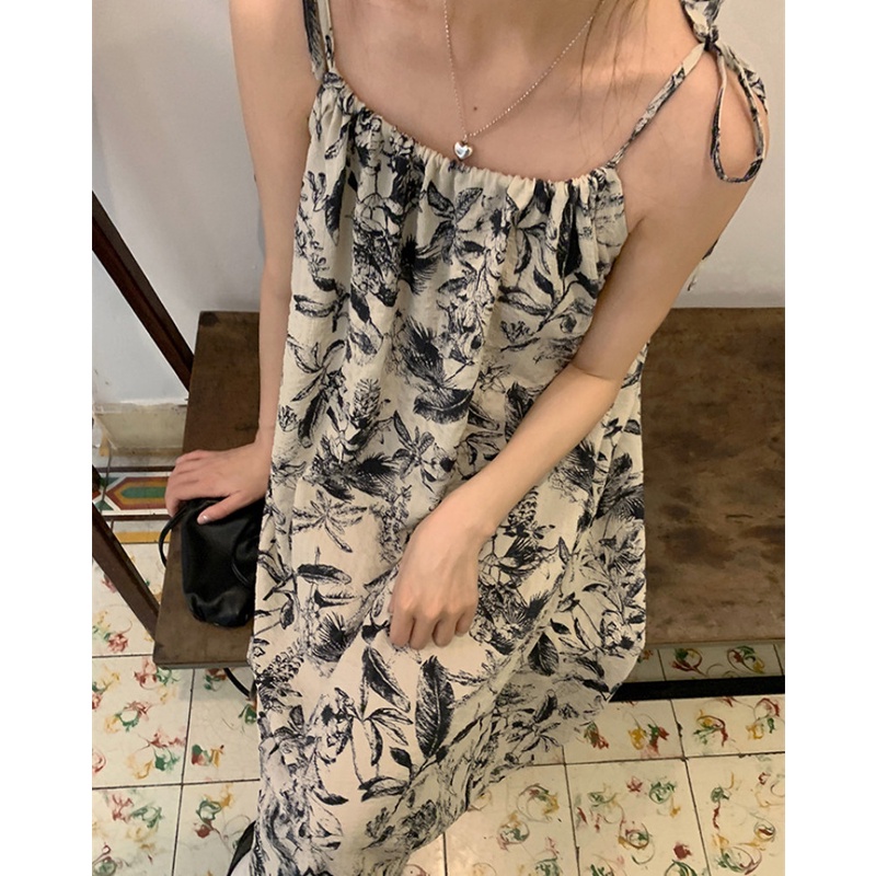 Đầm Maxi Không Tay In Hoa Thời Trang Mùa Hè Dành Cho Nữ