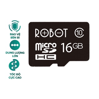 Thẻ nhớ micro SD ROBOT TF card 16GB/ 32GB/ 64GB – dành cho nhiều loại thiết bị camera, laptop, loa, điện thoại