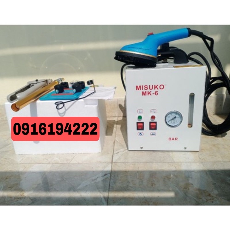 NỒI HƠI MINI + BÀN LÀ ĐỨNG ỦI KÈM MK6 RÈM (cao cấp)