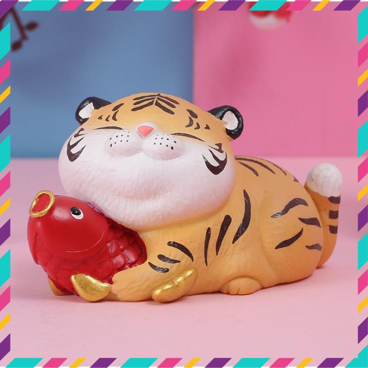 Bộ mô hình Hổ phong thủy trang trí ban phát tài lộc