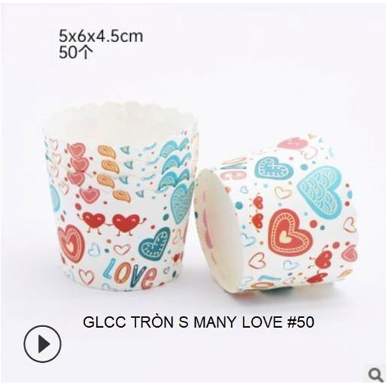 Khuôn giấy bánh cupcake cứng tròn