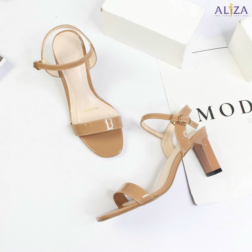 Giày sandal 7 phân gót trụ phối dây mảnh {HỖ TRỢ ĐỔI SIZE }
