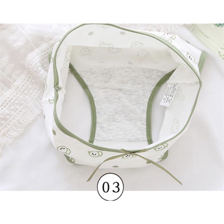Quần Lót Nữ Cotton Xanh Lưng Vừa Thoáng Khí Thoải Mái Cho Nữ 299 Nội Y Xanh chất thoáng mát cao cấp