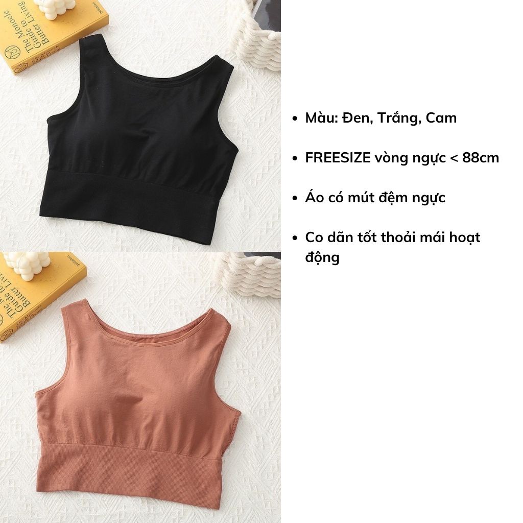 Áo bra tập gym thể thao yoga nữ đẹp, áo ngực thể thao có đệm ngực JOCOSI B6666