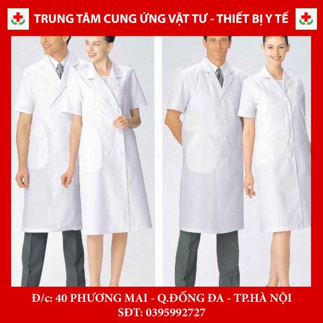 Áo blouse nam - nữ cộc / dài tay màu trắng bác sỹ, y tá đủ size
