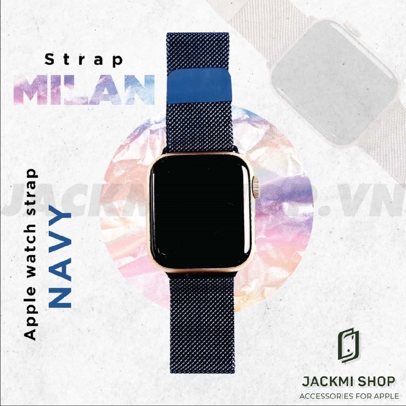 [FULL BOX] Dây Milan thép hàng Chuẩn Loại 1 cho Apple Watch series 1 2 3 4 5 6 7 size 38mm 40mm 41mm 42mm 44mm 45mm