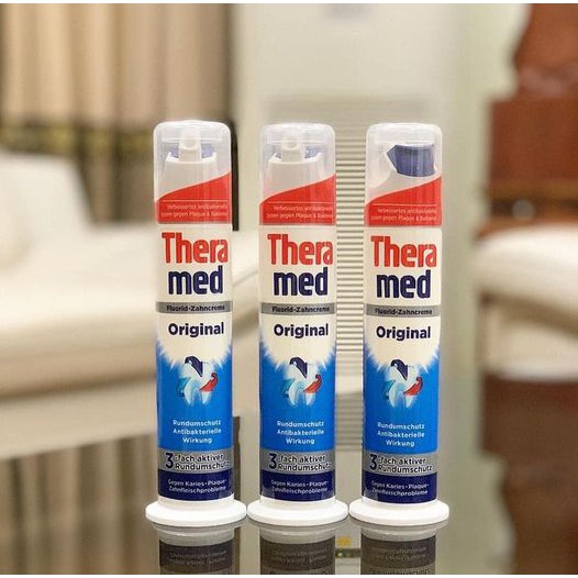 Kem đánh răng Theramed dạng ống - Hàng chuẩn Đức