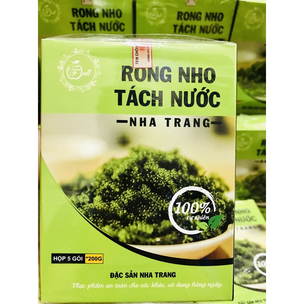 Rong nho tách nước Nha Trang hộp 200g 5 gói