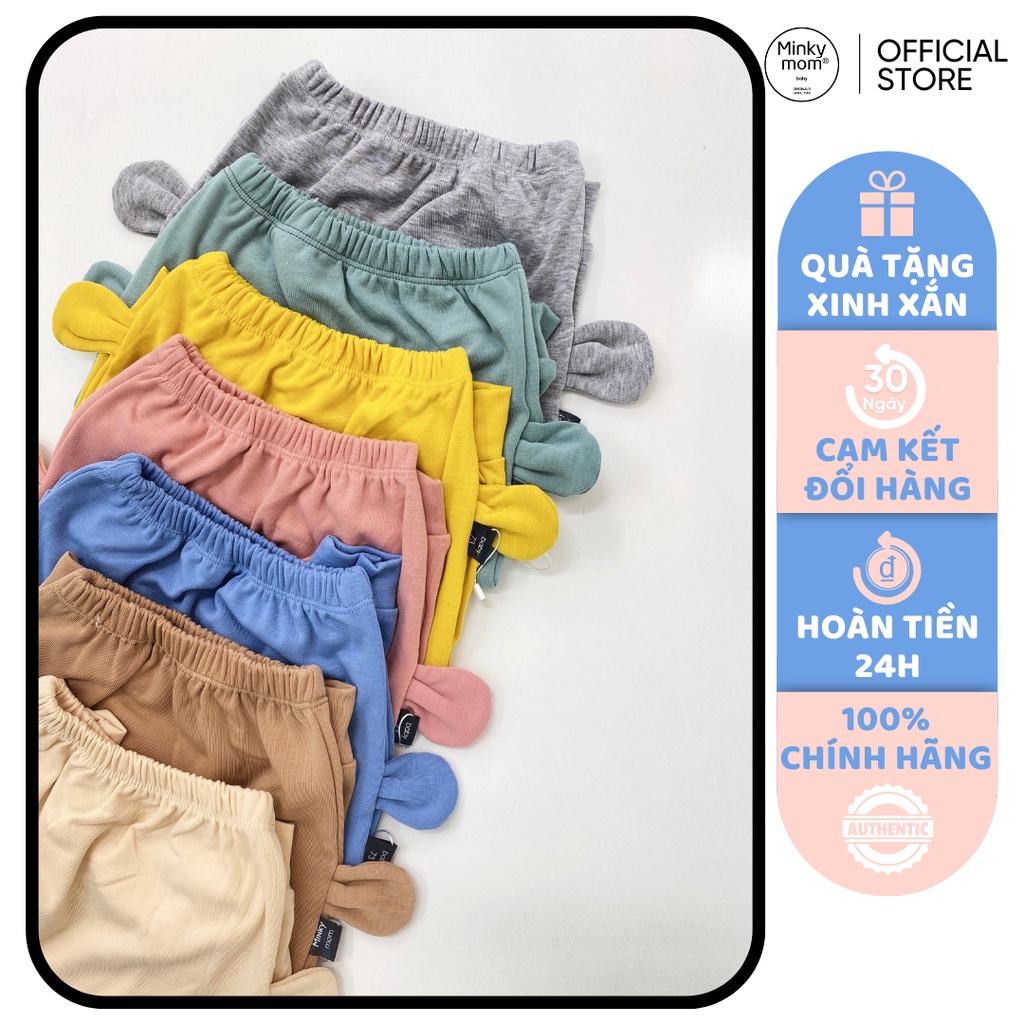 [SALE] Quần Bé Trai, Bé Gái KIMCHIBABY Vải Len Gân Tai Thú 3D, Quần Dài Trẻ Em Thu Đông KWQTD2201