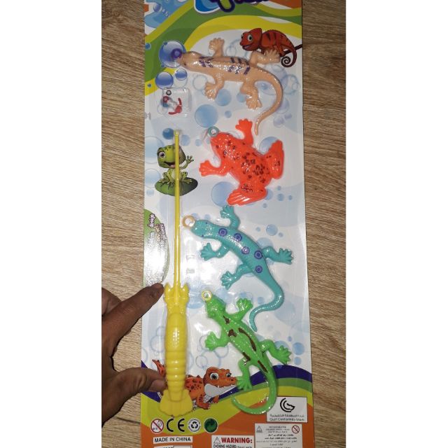 Sét đồ chơi câu ếch và cá sấu bằng nhựa