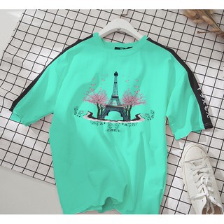 Áo thun Cotton Unisex - Paris - Tháp eiffel thơ mộng