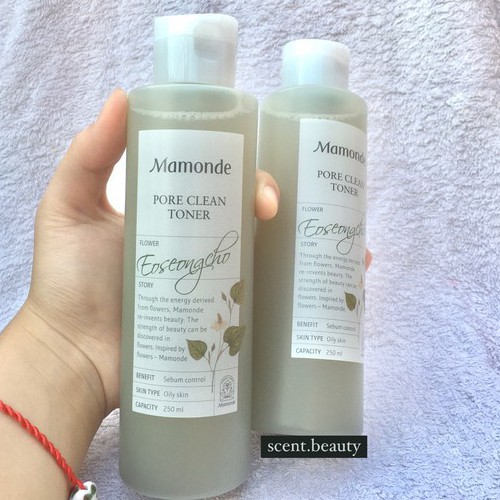 Nước Hoa Hồng Mamonde Toner Diếp Cá Màu Xanh Cho Da Dầu Mụn 250ml