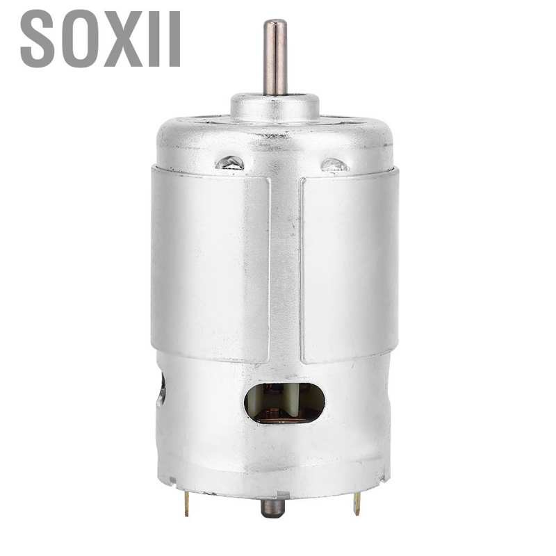 Soxii Low Noise High Power Miniature DC 895 Motor 12V 3000 RPM Double Ball Bearing