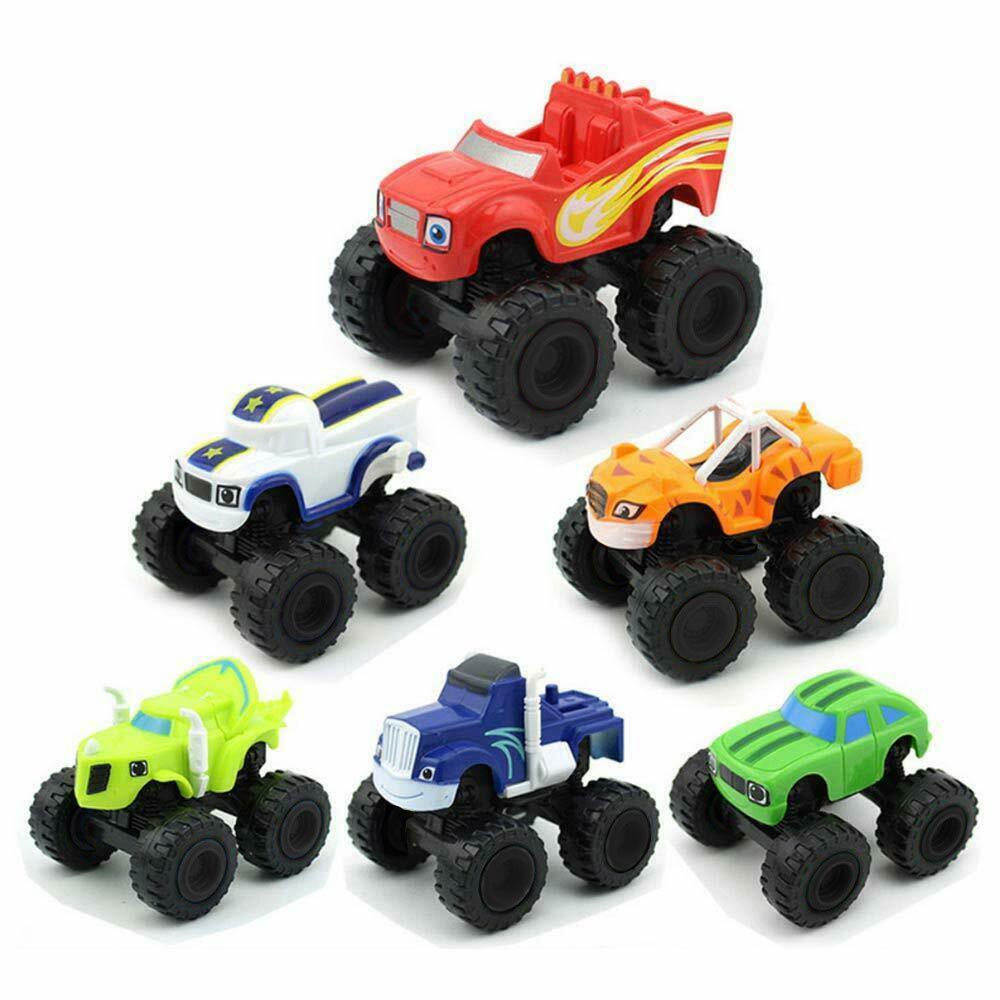 Set 6 Mô Hình Xe Hơi Đồ Chơi Blaze and the Monster Machines Làm Quà Tặng Năm Mới Cho Bé