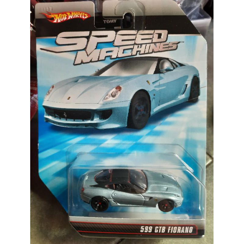 Xe Hotwheels  speed machines 599GTB Fiorano mui đen, hàng hiếm