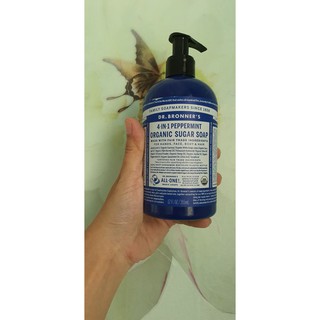 SỮA TẮM GỘI HỮU CƠ DR BRONNER 4 IN 1 (ORGANIC SUGAR SOAP) 355ML
